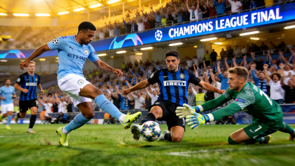 欧冠决赛曼城对阵国际米兰比赛精彩瞬间